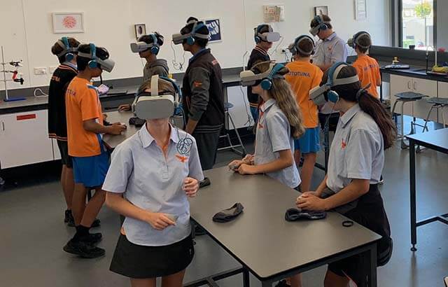 Virtual Reality being used at a safety event